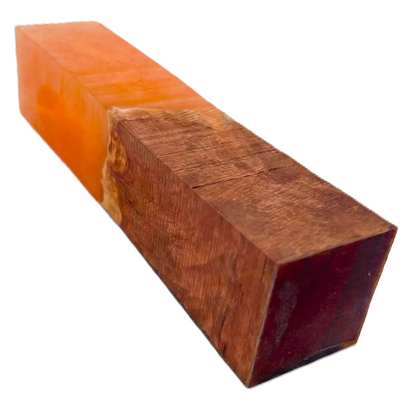 Mallee Burr & Resin Hybrid Handle Blank | Woodturning Supplies