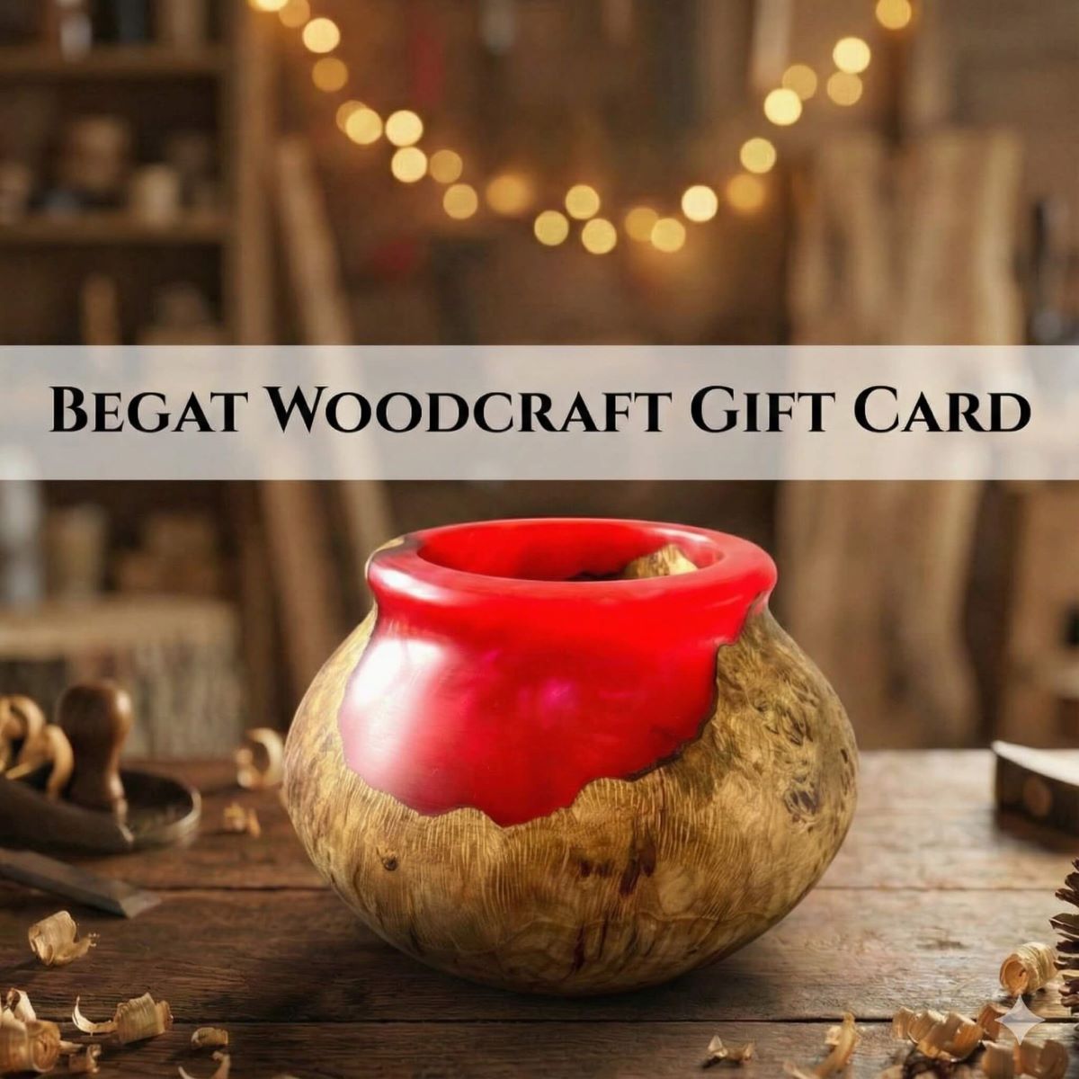 Begat Woodcraft digital gift card for handcrafted wooden chopping boards and handmade wooden gifts