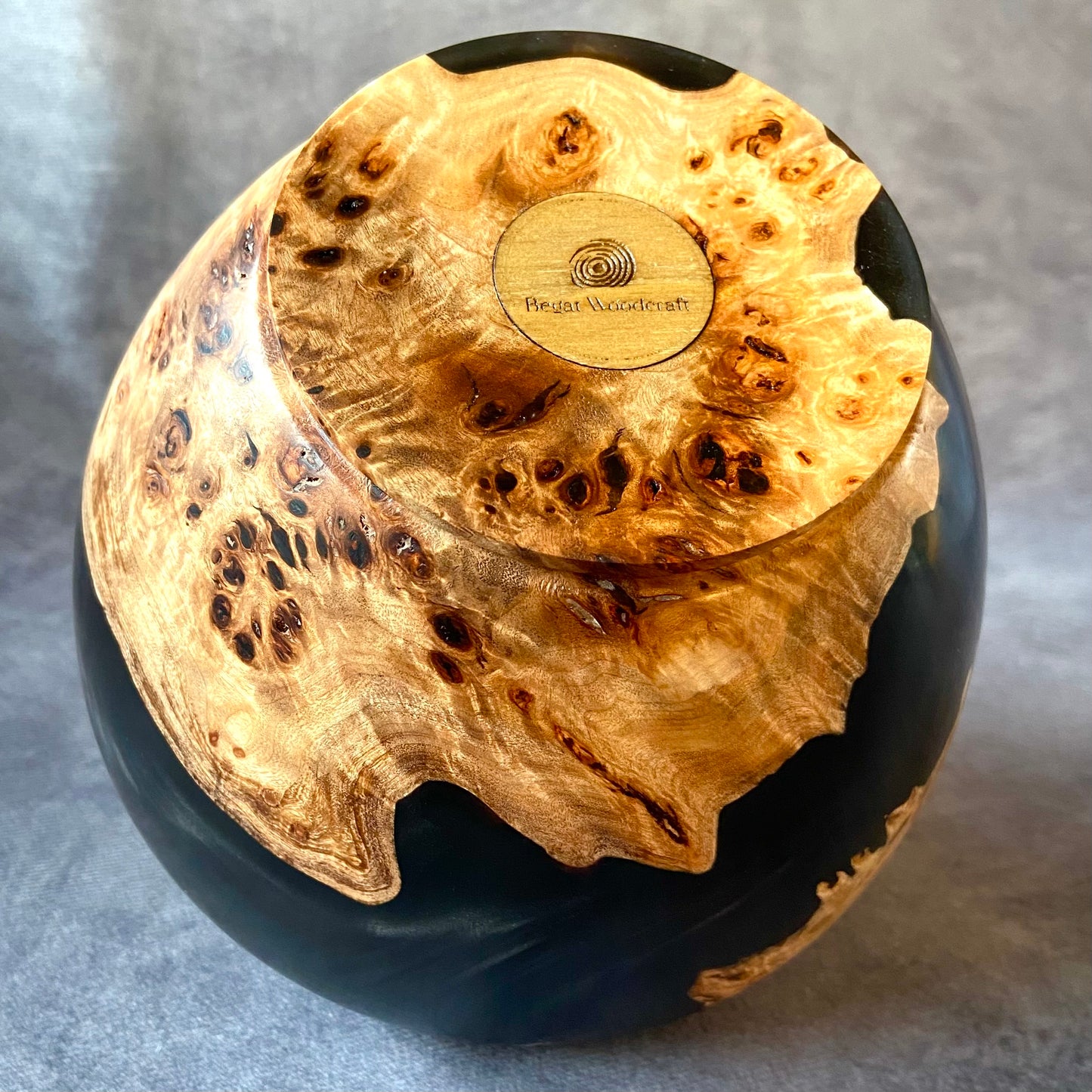Bottom view of mappa and black hollow form