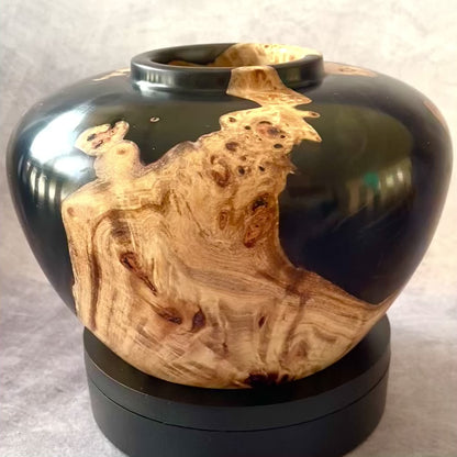 Black hollow form with mappa burr video